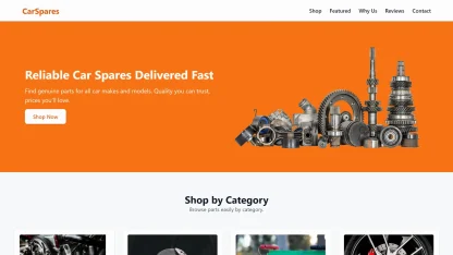 Car Spares Online Store Orange - Image 5