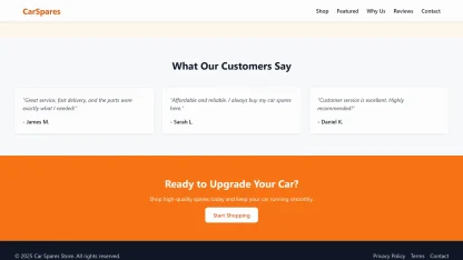 Car Spares Online Store Orange - Image 4