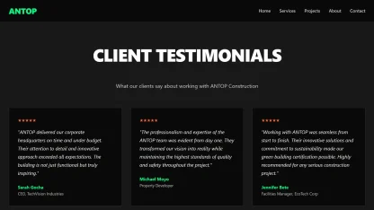 Construction website dark futuristic - Image 5