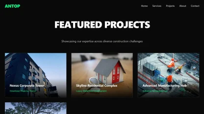 Construction website dark futuristic - Image 4