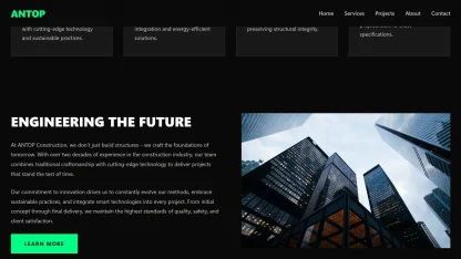 Construction website dark futuristic - Image 3