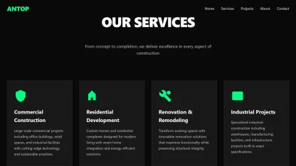 Construction website dark futuristic - Image 2