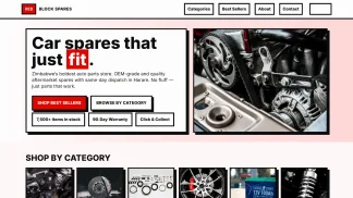 Car Spares Online Store Red Brutalist