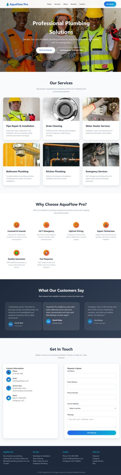 Plumbing Website - Image 4