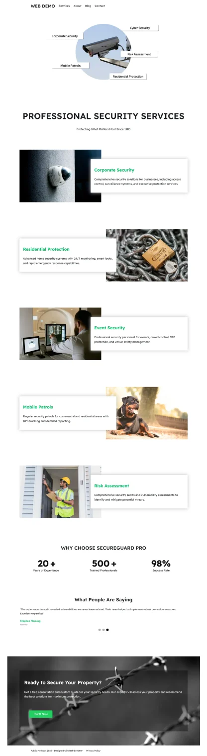 Security services website clean - Image 5