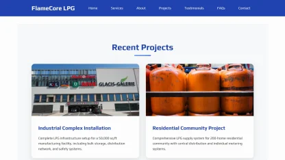 LPG Gas Company Website Blue - Image 4
