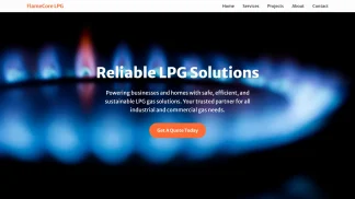 LPG Gas Company Website Orange
