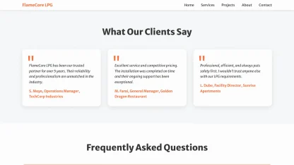 LPG Gas Company Website Orange - Image 5
