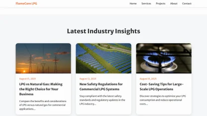 LPG Gas Company Website Orange - Image 4