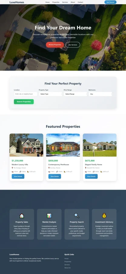 Real Estate Property Listing Website - Image 2