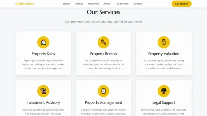 Real Estate Website Gold Simple - Image 2
