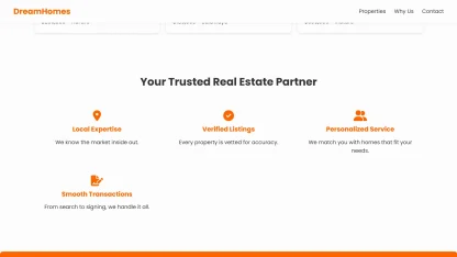 Real Estate Website Orange with Property Listings - Image 3