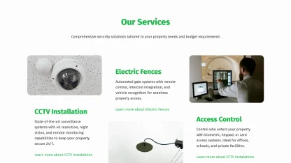 Security services website green dynamic - Image 2