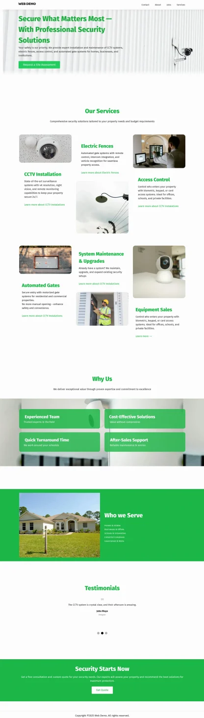 Security services website green dynamic - Image 4