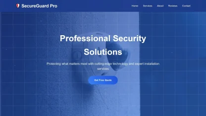 Security services website blue - Image 5