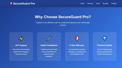 Security services website blue - Image 3