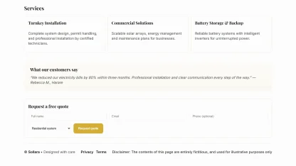 Solar Online Store Website Gold - Image 2