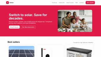 Solar Online Store Website Rose