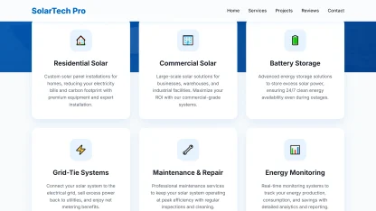 Solar company website blue bold - Image 3