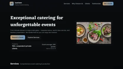 Catering Food Services Dark