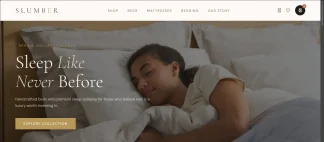 Elegant Bed & Mattress Online Store Website